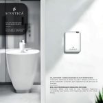 Immagine di un antibagno con il diffusore AD--P1 attaccato alla parete